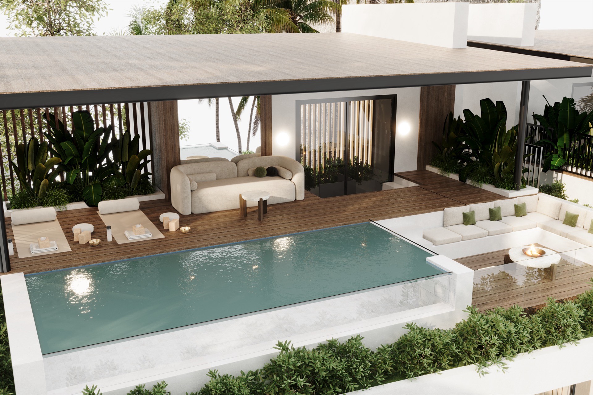 Rooftop terrace with panoramic ocean view Seseh Bali